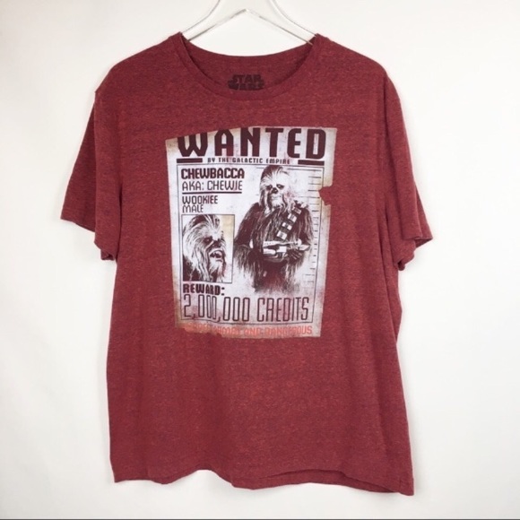 Star Wars Other - Star Wars | Wanted Chewbacca Red Shirt Chewie XL